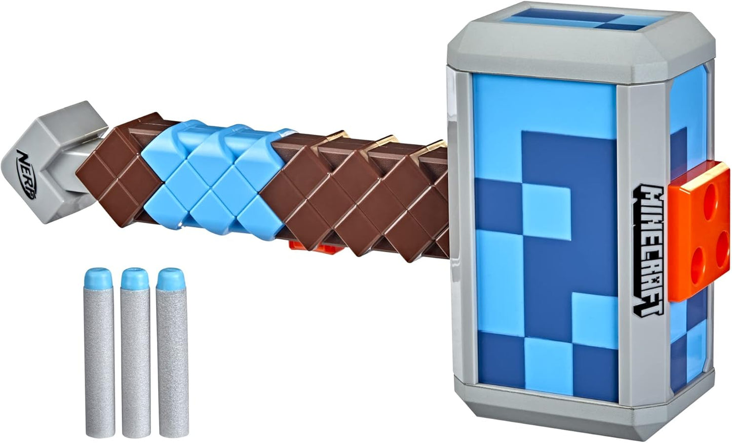Nerf Minecraft Stormlander Dart-Blasting Hammer for Fun Play