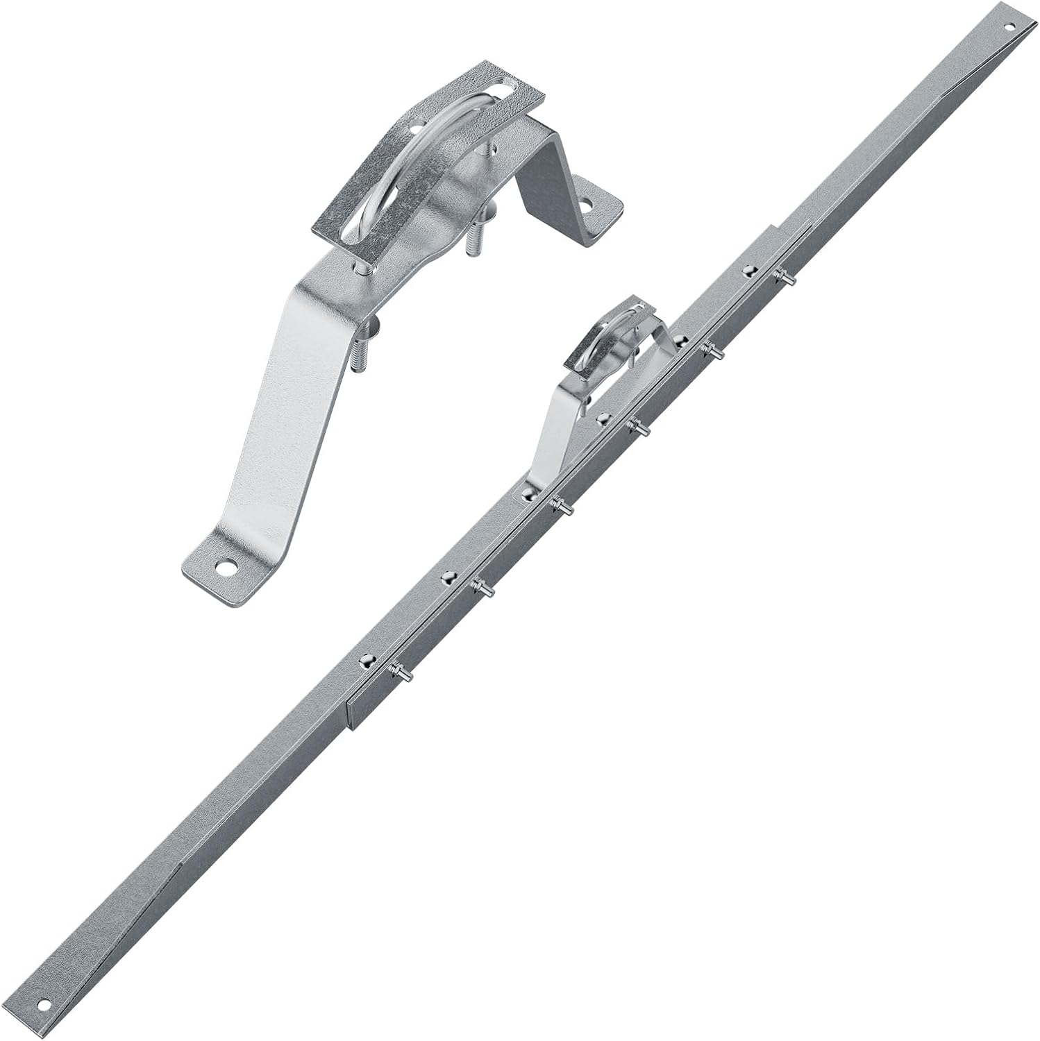 Adjustable Eave Mount for TV Antenna Masts and Lightning Rods