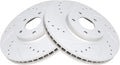 Front Performance Brake Rotor Pair for 350Z 370Z Altima Maxima