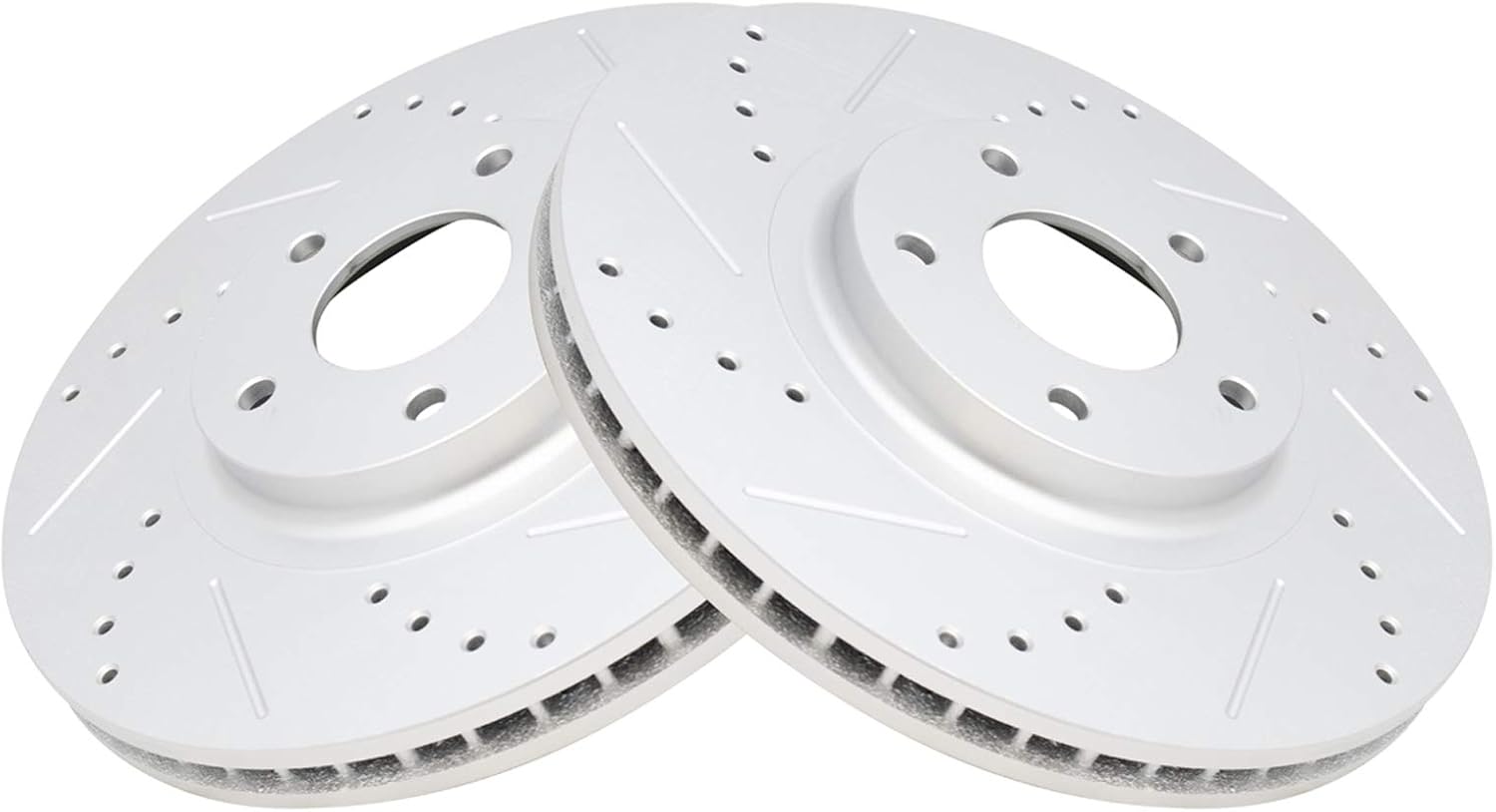 TRQ Front Performance Brake Rotor Set for 350Z and More