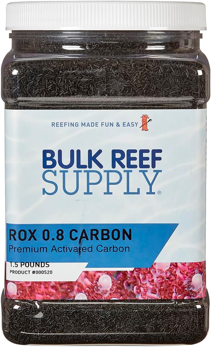 Bulk Reef Supply Premium ROX 0.8 Carbon for Aquariums - 1/2 Gallon