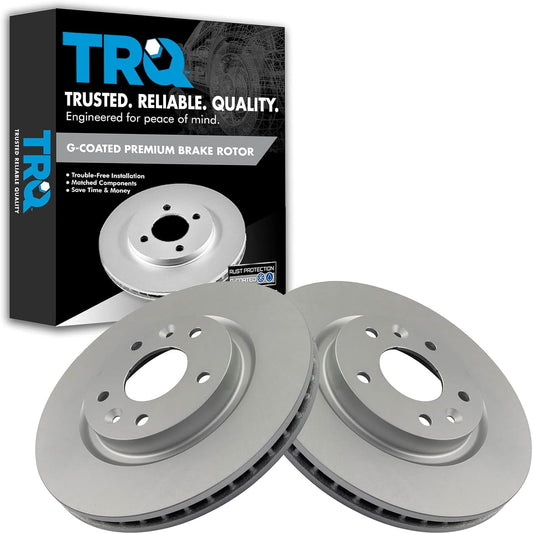 Premium Vented G-Coated Front Brake Rotors Set for Nissan LEAF