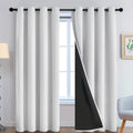 Yakamok 100% Blackout Curtains for Bedroom, 84 in Long Panels
