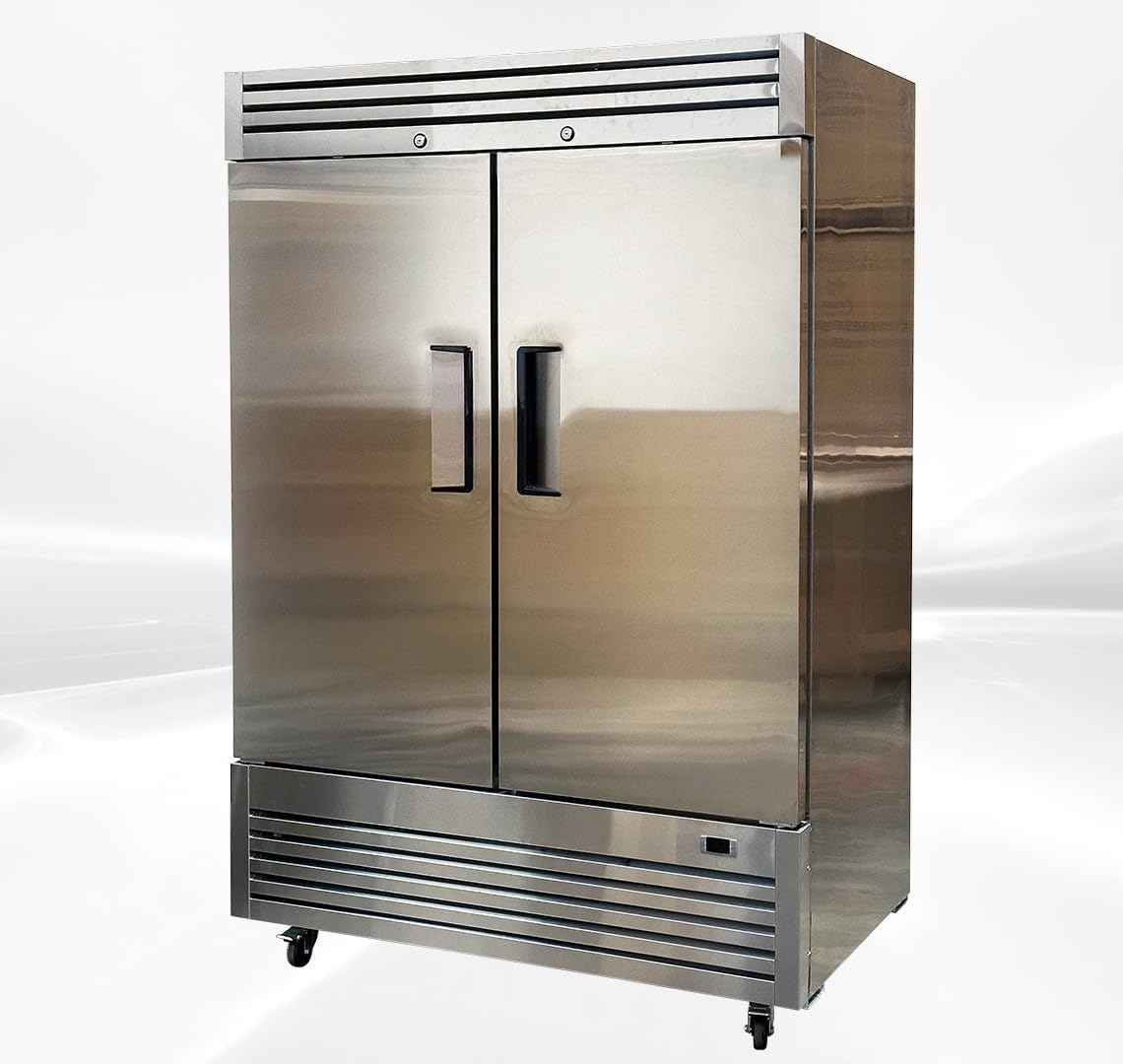 Commercial Reach-In 2-Door Freezer with Digital Control and More