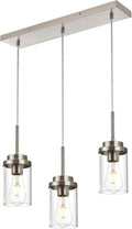 Kitchen Pendant Lighting Over Island 3 Lights Linear Chandelier