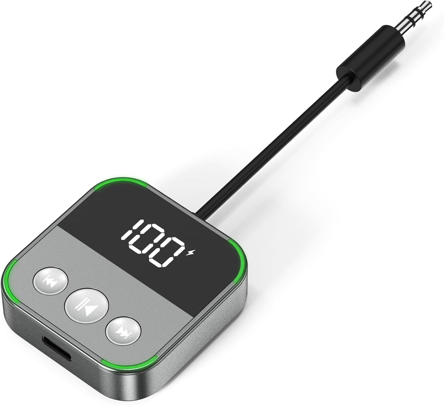 VkingMoR Bluetooth Car Adapter: Noise Cancellation, 24H Battery