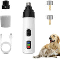 Silent Groom Pro Dog Nail Grinder USB Rechargeable - White