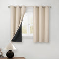 BGment Short 100% Blackout Curtains 45in Length - Thermal Noise