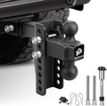 Adjustable Trailer Hitch 2 in Receiver with 6-in Drop/Rise - Heavy