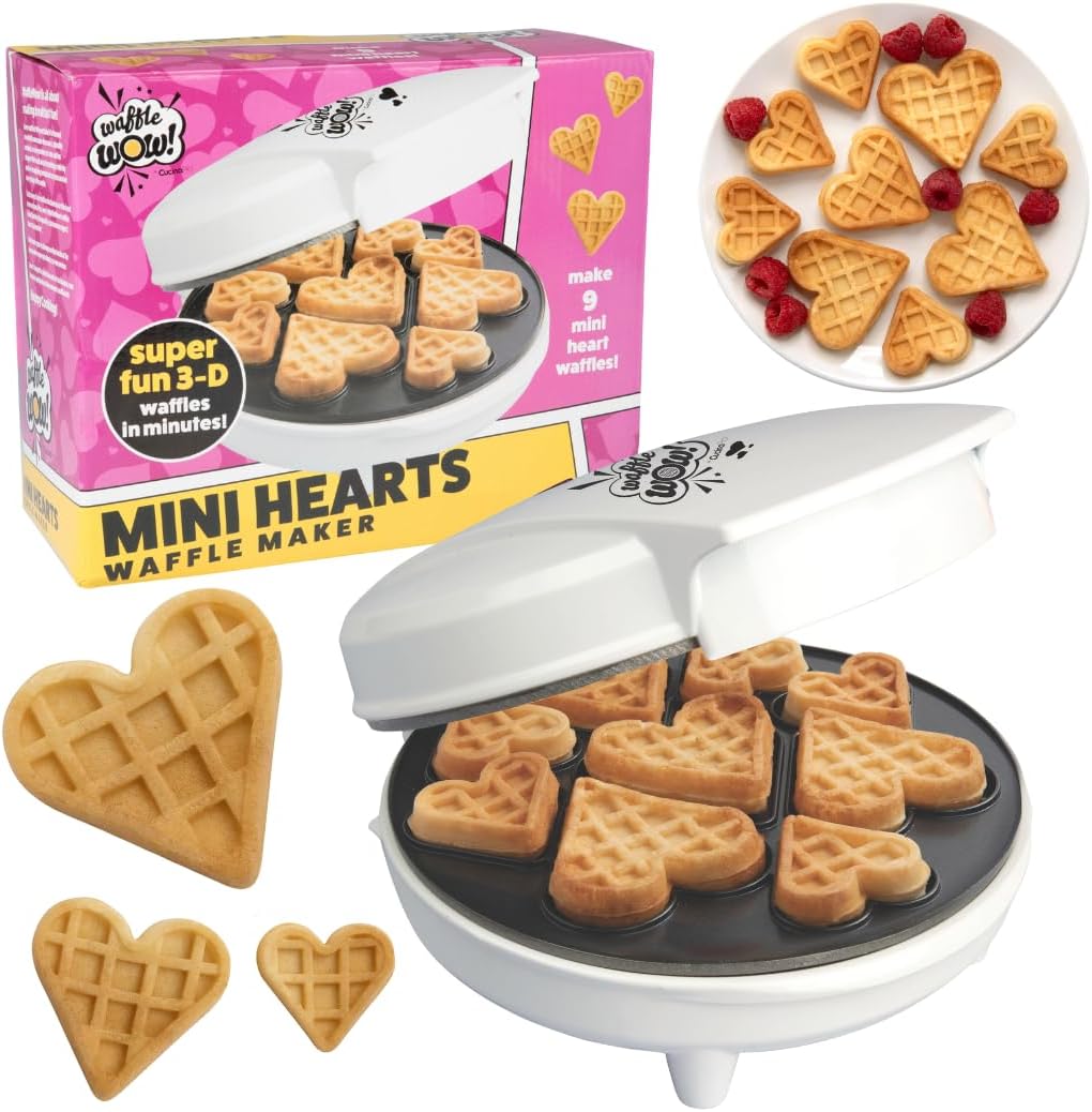 Heart Shaped Waffle Maker - Bake Love!