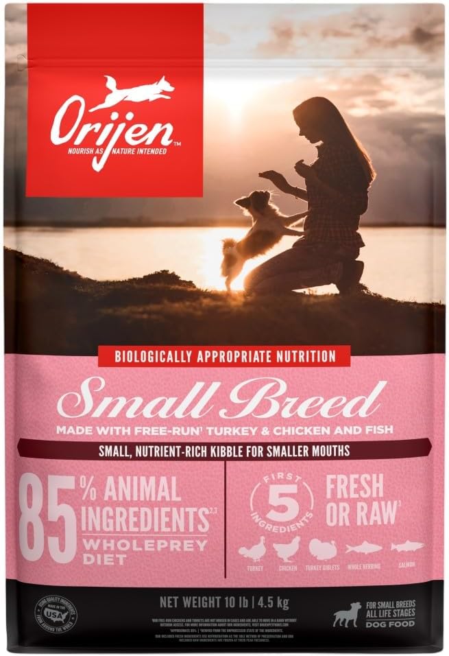 ORIJEN Grain Free High Protein Dry Dog Food for Small Breeds