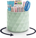 Desk Organizer Sparkling Diamond-like Pen Holder - 360 Rotating Caddy