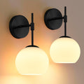 Set of 2 Battery-Operated Wall Sconces for Contemporary Lighting