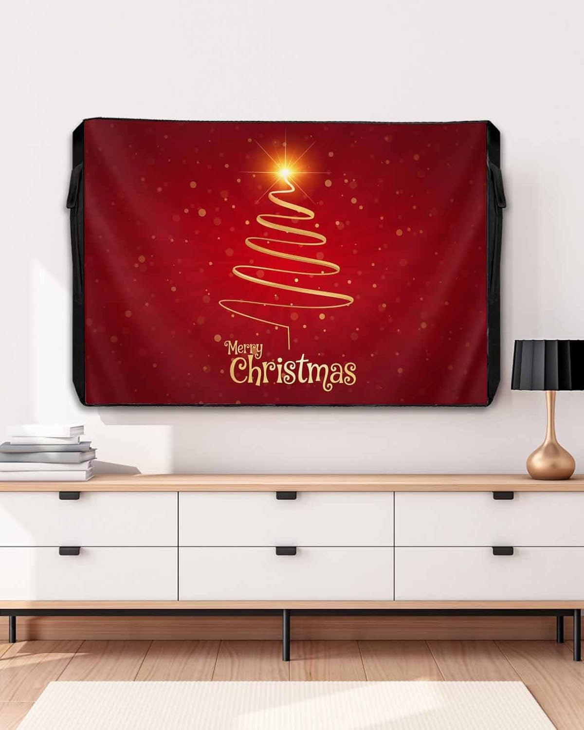 Christmas Tree Outdoor TV Cover for 60 to 65 Inch Screens