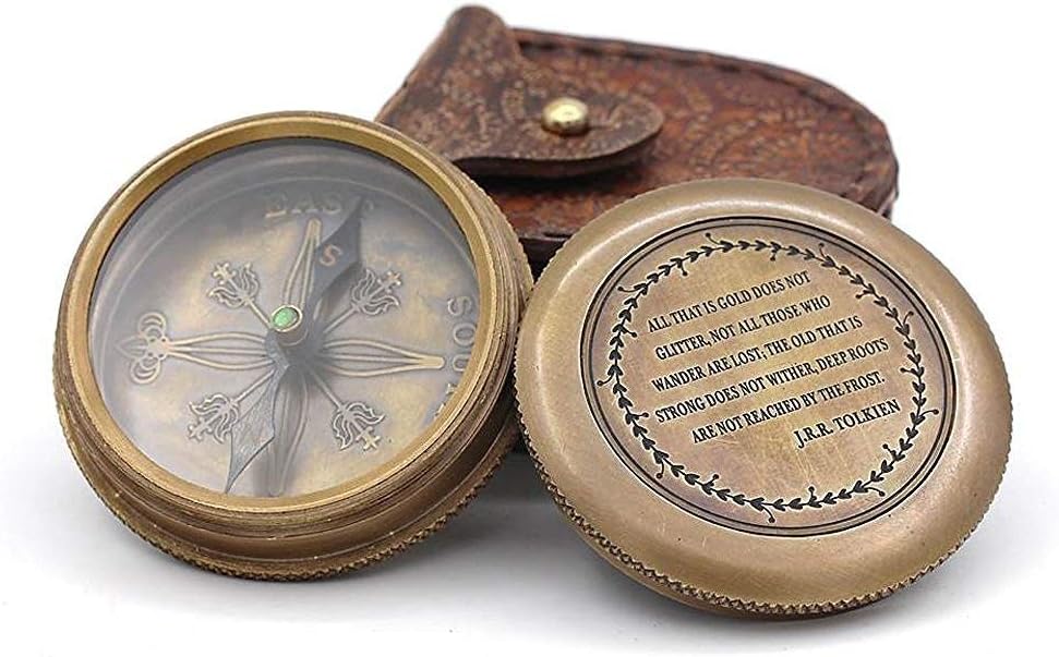 RII Pocket Brass Compass for Adventurers