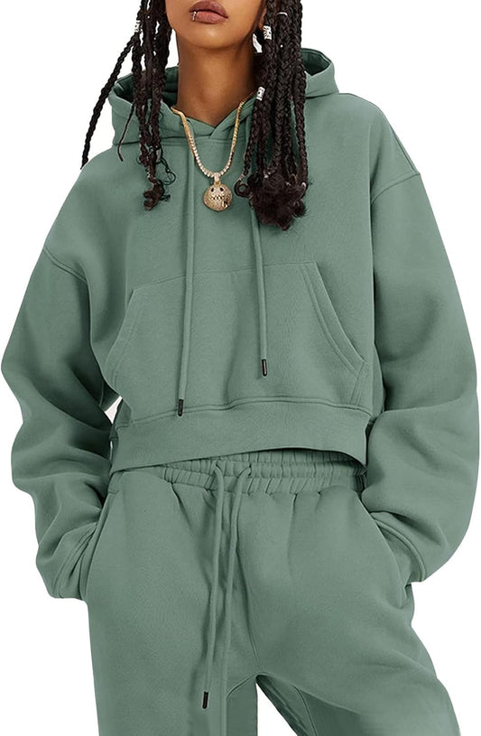 Flygo Womens Fleece 2 Piece Outfits for Cozy Comfort