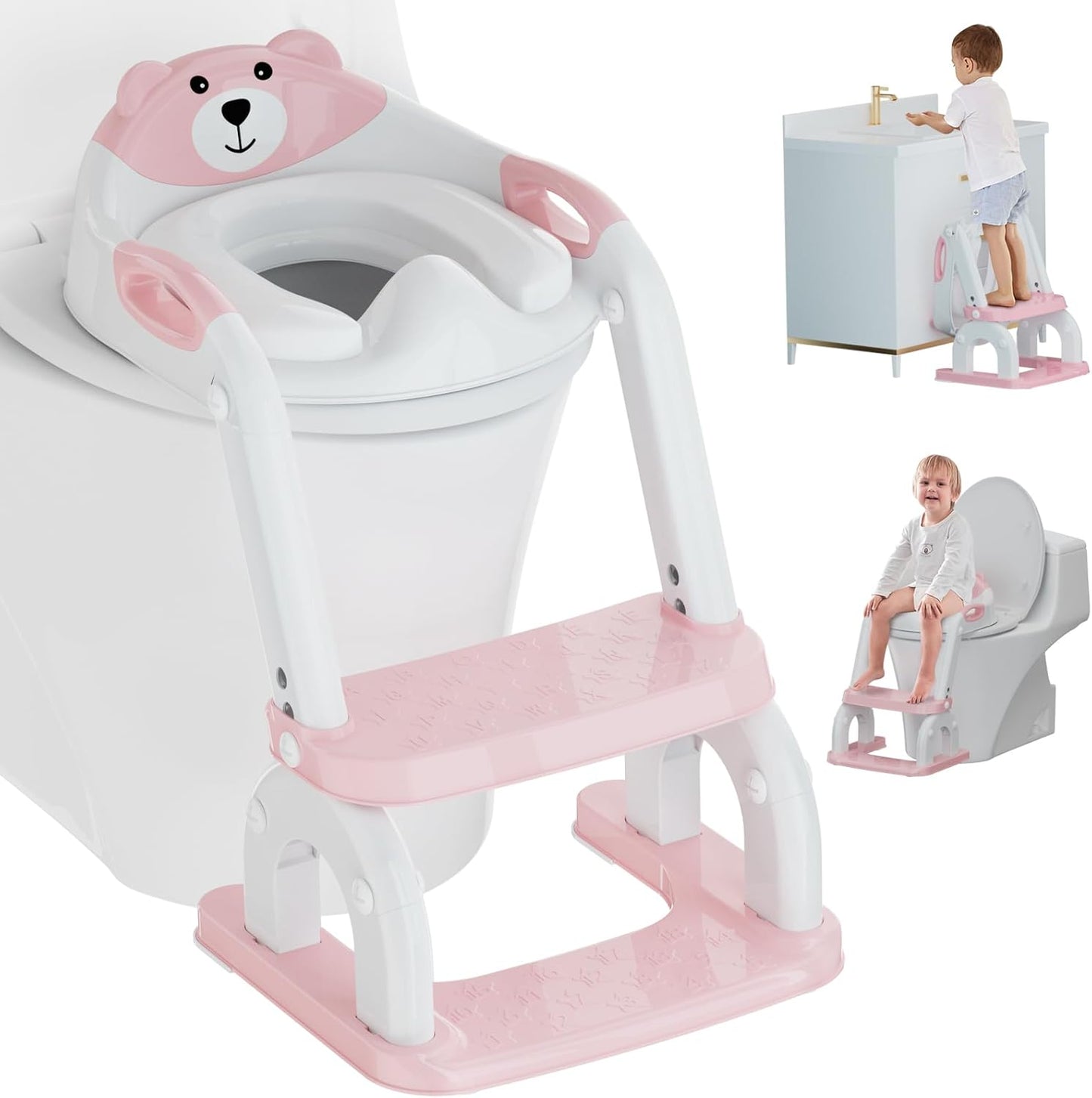 Potty Training Seat with Step Stool for Toddlers and Kids