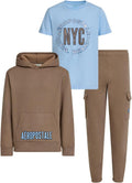 Boys 3-Piece Fleece Outfit Set Sizes 4-12 - Comfortable Activewear