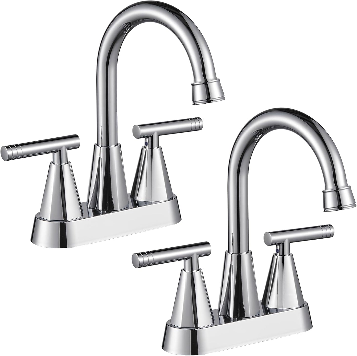 Cobbe 3 Hole Bathroom Faucet with Pop Up Drain and Hoses