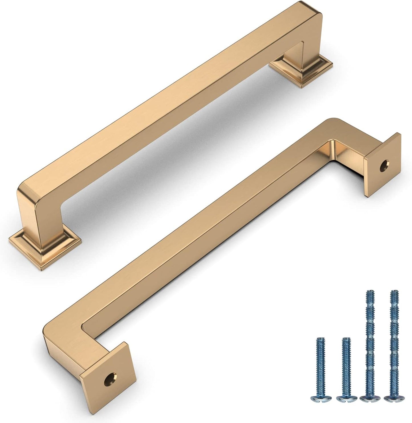 10 Pack 5 Inch Kitchen Cabinet Handles in Champagne Bronze Finish