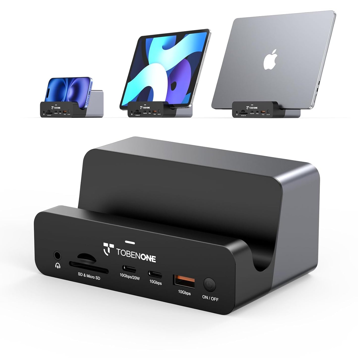 TobenONE 18-in-2 MacBook Docking Station for Dual Monitors