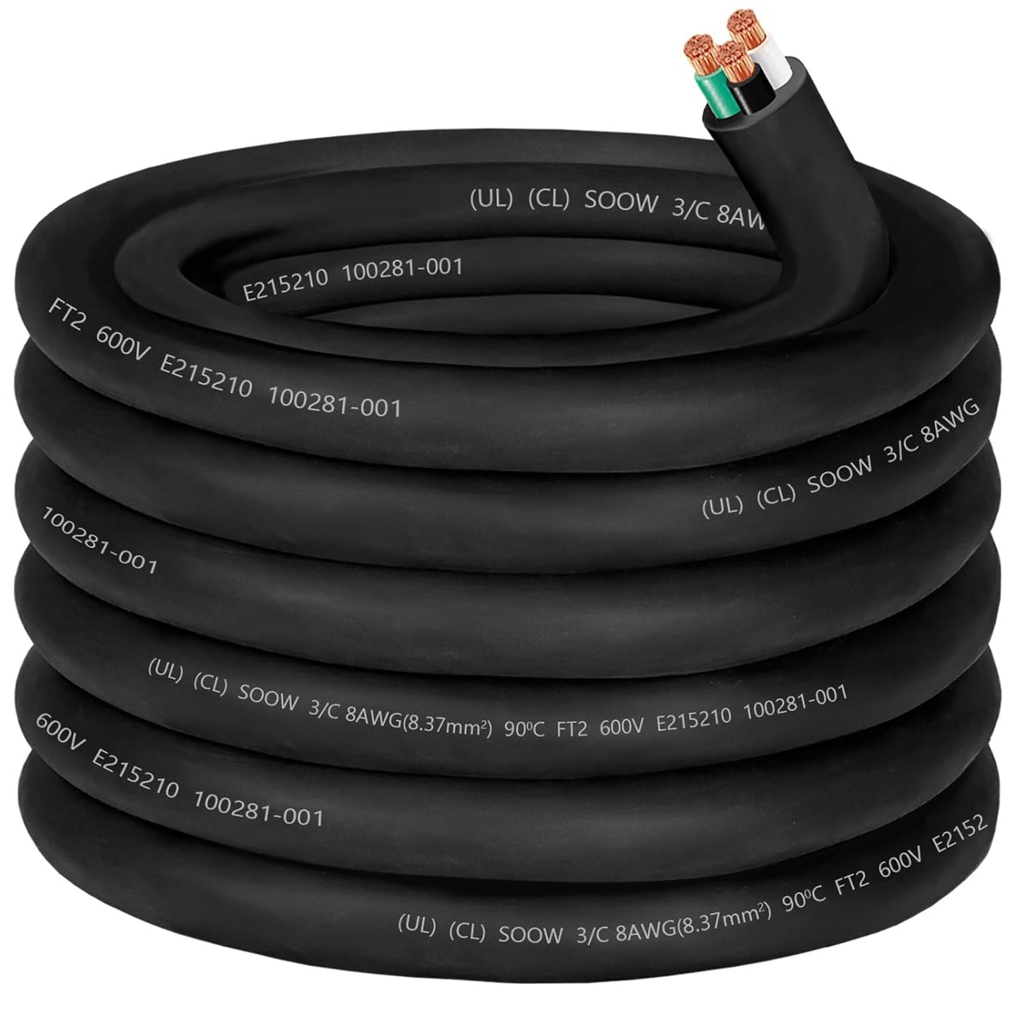 8/3 8 Gauge SOOW Wire for Heavy Duty Power Applications