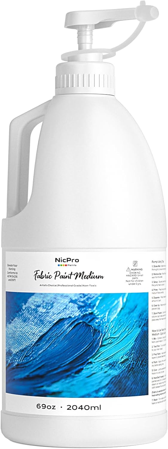 Nicpro Professional Effects Fabric Medium for Textile Painting