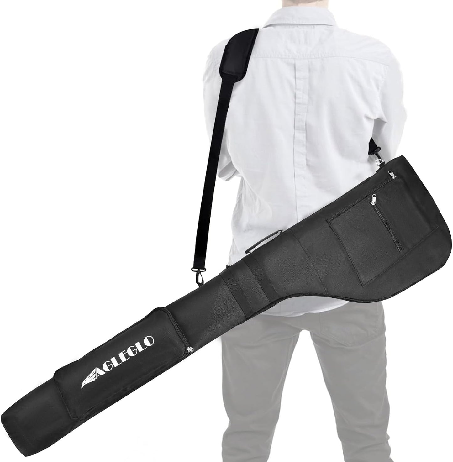 Compact & Spacious EagleGlo Golf Bag for 8-10 Clubs