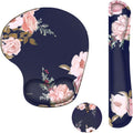 MOSISO Ergonomic Peony Wrist Rest Set, Pain Relief