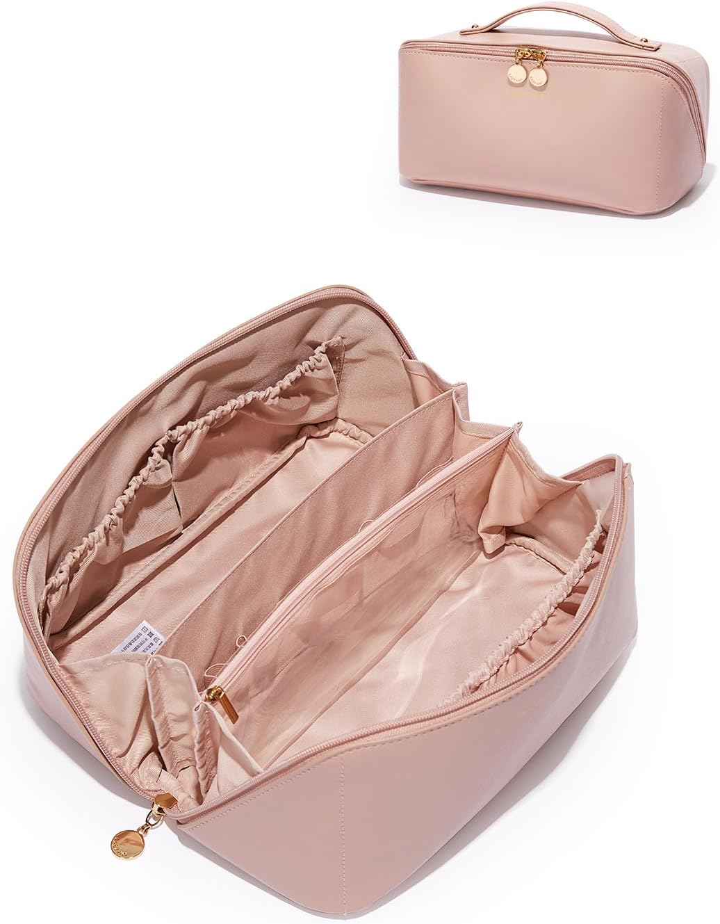 EACHY Travel Makeup Bag: Large Capacity Waterproof Pouch