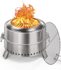Smokeless Firepit 21 in Wood Burning Fire Pit - Less Smoke, More Heat