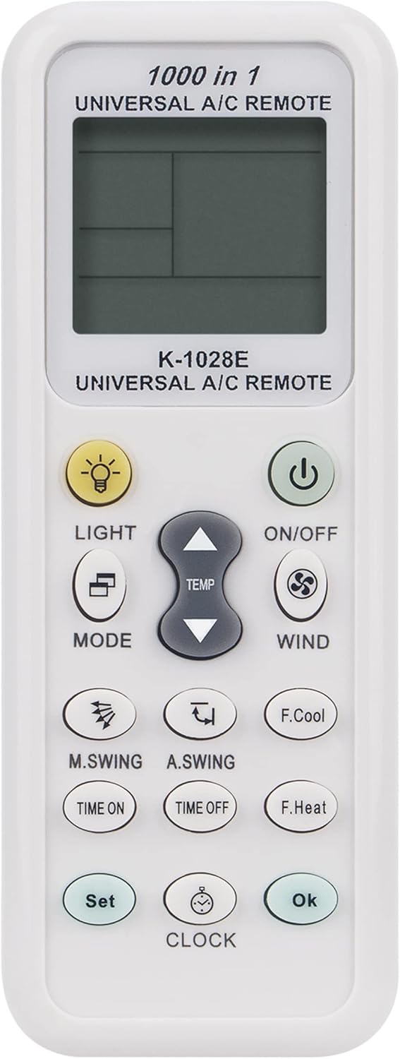 Universal LCD A/C Remote Control - Compatible with Top Brands