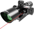 UUQ 2.5-10x40 Tactical Rifle Scope with Red/Green Laser Combo