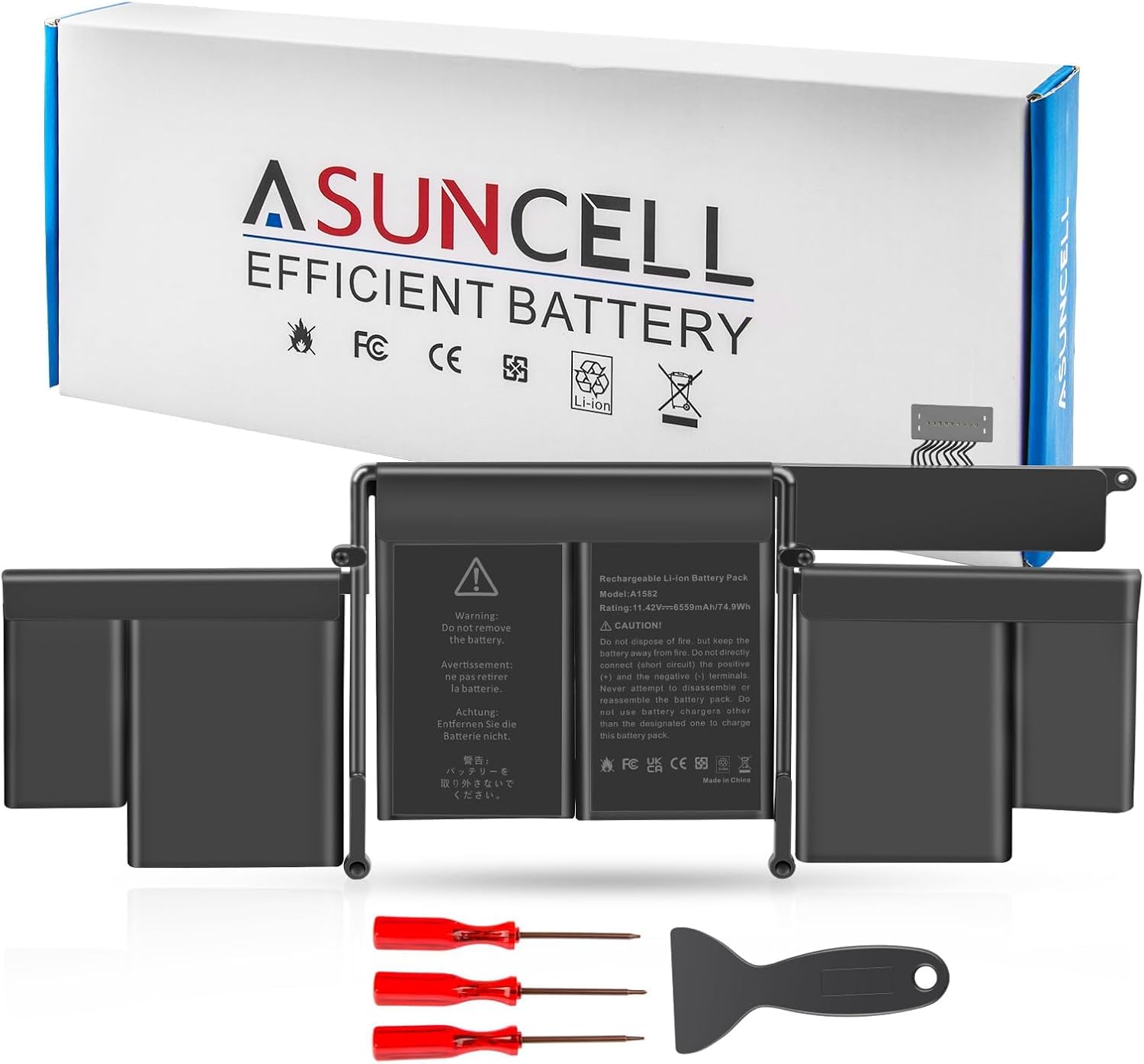 ASUNCELL A1502 A1582 Laptop Battery for MacBook Pro 13 inch