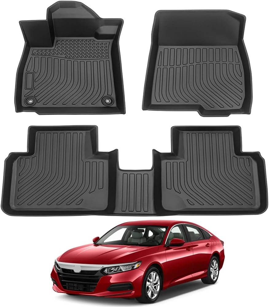 Custom Fit Rubber Car Floor Mats for 2018-2023 Honda Accord