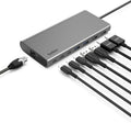 Universal USB-C 8-in-1 Dual Display Core Hub - Driverless Dual 4K