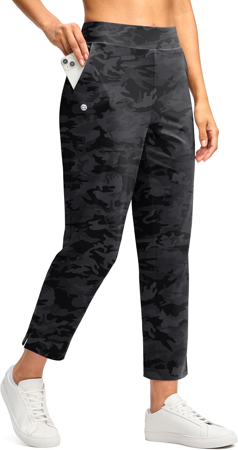 G Gradual Women's 7/8 Golf Pants with Stretchy Comfort Fit
