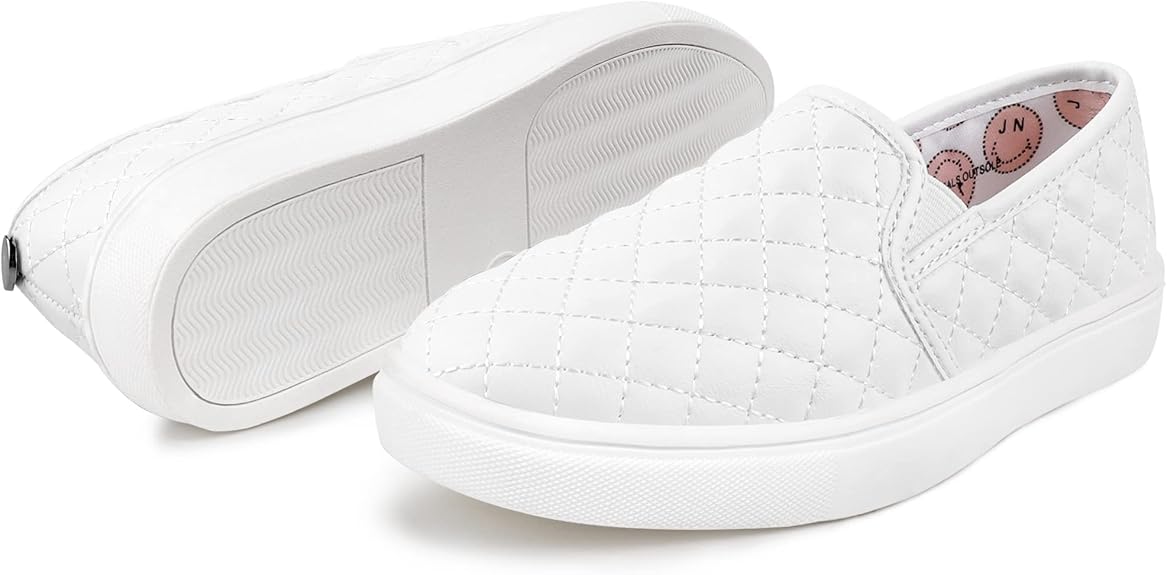 Tuboom Sneakers for Girls Slip On Shoes for Comfort and Style