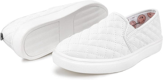 Tuboom Sneakers for Girls Slip On Shoes for Comfort and Style