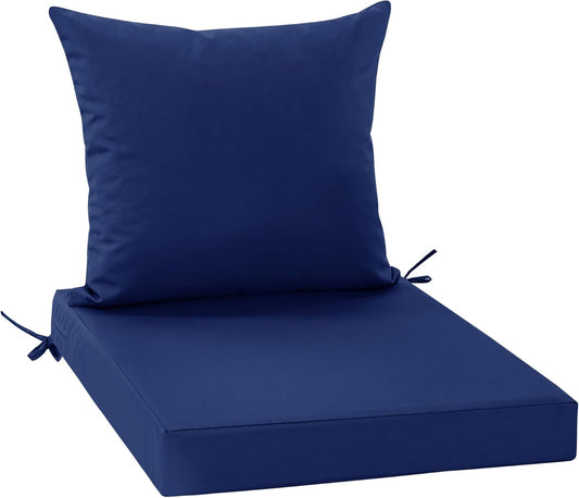 Outdoor Chair Cushions Set for Patio Furniture, Waterproof & Stylish