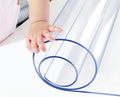 1.5mm Thick Clear Table Protector PVC Cover 48x96 in - Heat Resistant