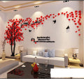 3D Wall Stickers DIY Tree & Birds Wall Decals - Large Nature Mural