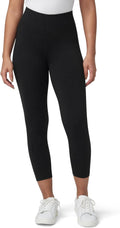 Ultra Capri Cotton Leggings for Women - Wide Waistband Comfort