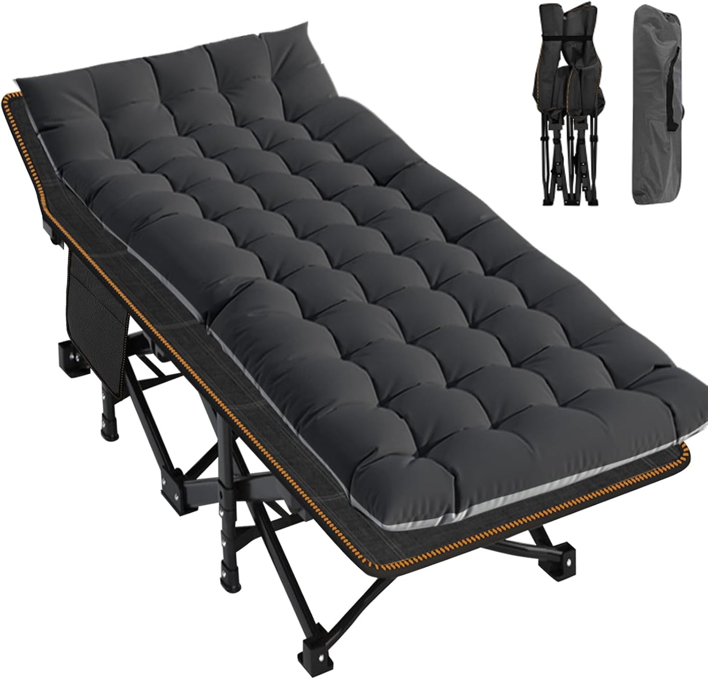 Folding Camping Cot Extra Wide Heavy Duty Sleeping Cots