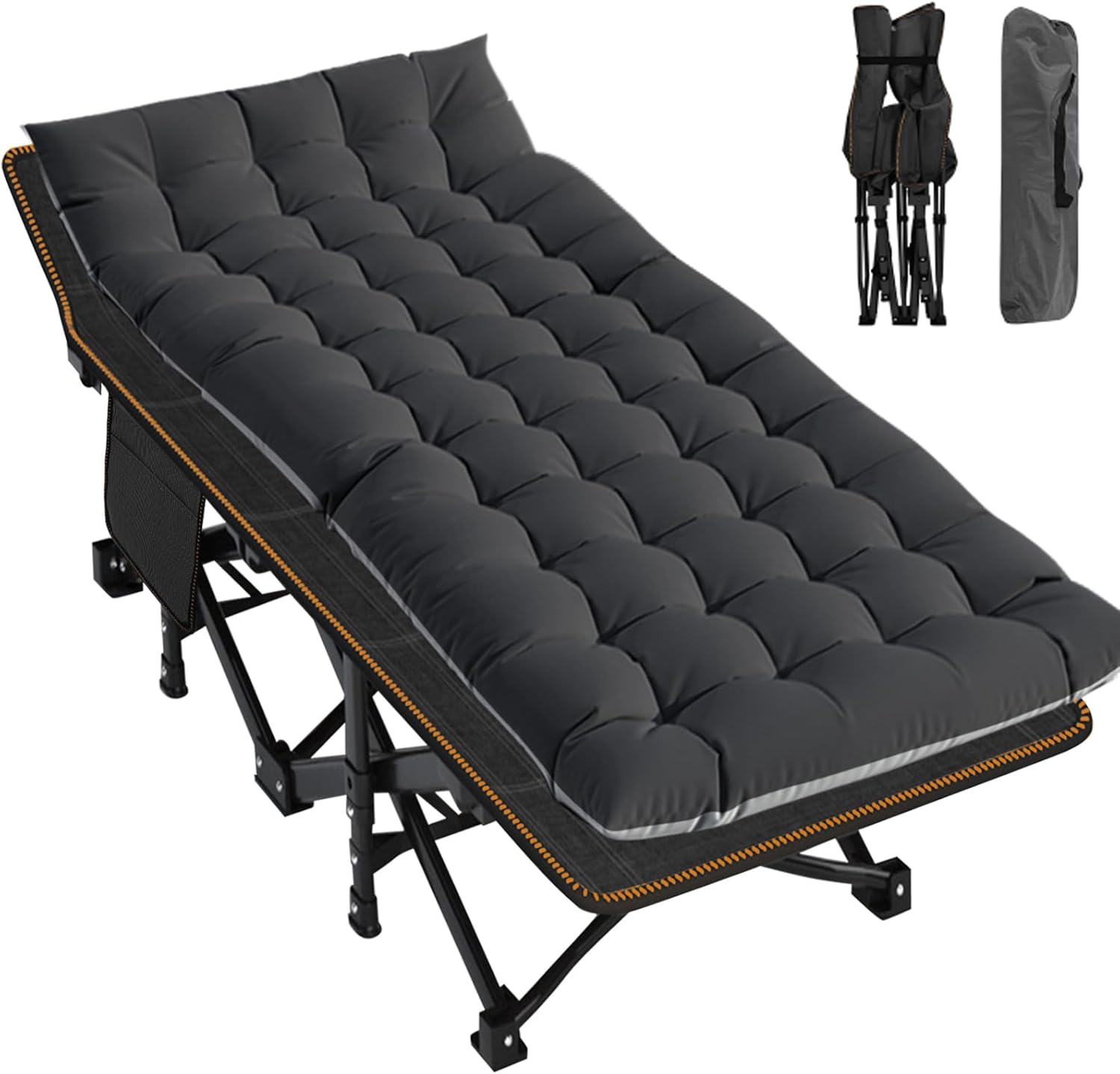 Folding Camping Cot Extra Wide Heavy Duty Sleeping Cots