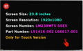 BTSELSS 23.8in Screen Replacement LM238WF5-SSE6 - FHD 30-pin
