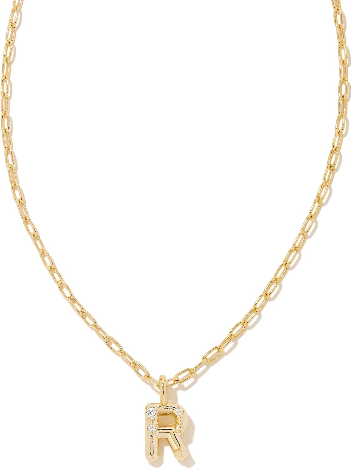 Kendra Scott Crystal Letter Short Pendant Necklace for Women