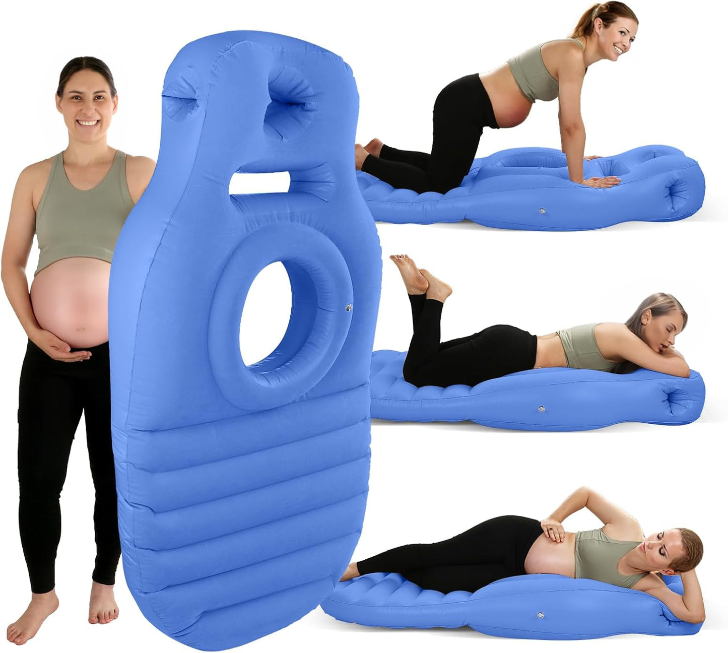 Inflatable Pregnancy Pillow for Comfort and Support During Sleep