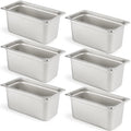 CURTA 1/3 Size 6in Deep Anti-Jam Hotel Pans - Durable Stainless