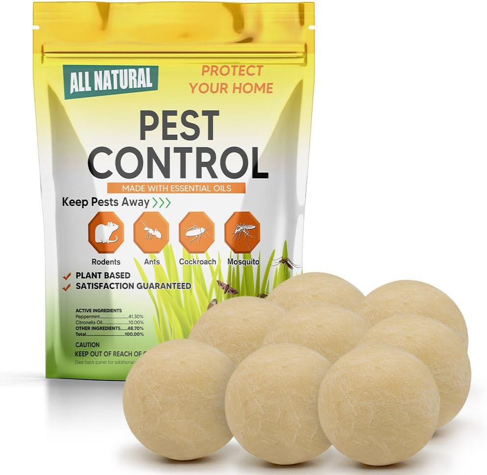 High-Strength Pest Repellent Balls - Rodents, Spiders, Roaches!